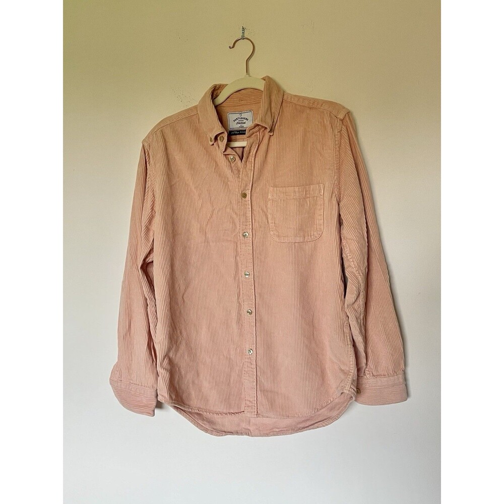 Portuguese Knowledge Flannel Bottom-Up  Shirt, M Size | Old Rose